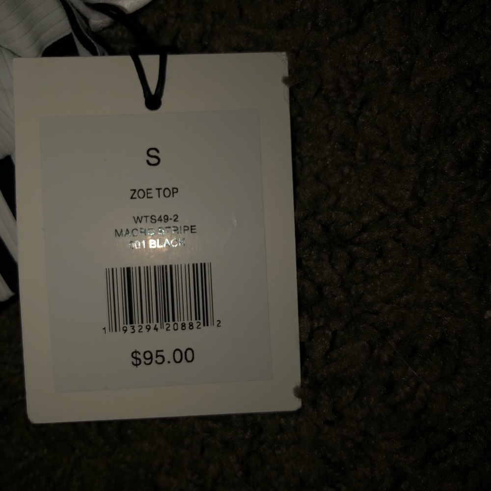 NWT stripe onia swimsuit top - Picture 2 of 3